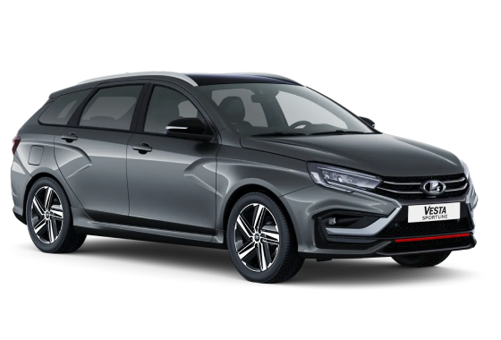 Lada Vesta SW Sportline I Рест - Серебристо-темно-серый "Борнео"""