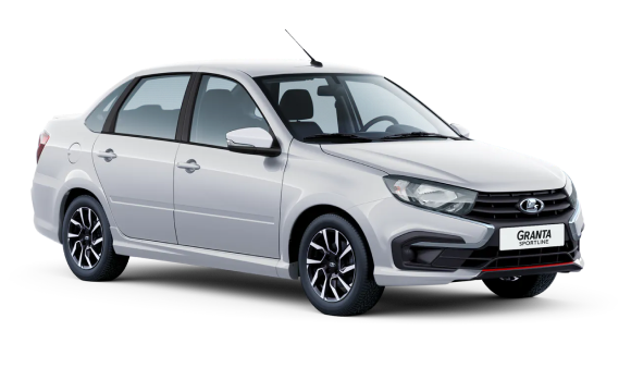 Lada Granta Sportline I Рест - Белый "Ледниковый"""